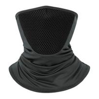Vasaros dviračių veido apsauga, kaklo mova, neperpučiama, apsauga nuo UV spindulių, kvėpuojanti, greitai džiūstanti, vyrams, moterims, lauko bandana, kaklo šalikas, veido skydelis tamsiai pilka spalva