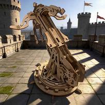DIY Hand-Assembled Siege Crossbow Model Wooden 3D Puzzle Creative Holiday and Birth Date Present Toy great for daily use balta