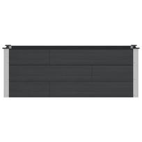 Raised Garden Bed Black 150 x 50 x 54 cm