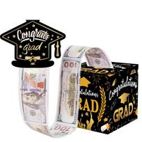 Black Gold Graduation Scene Prop For Ceremony Celebrations And Party Decoration