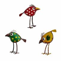3Pcs Unique Country Style Bird Yard Art Garden Bird Statues  For Backyard Balcony Patio 3Pcs