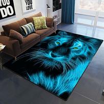 Menui dominuojantys Tiger 3D spausdinimo kilimai svetainei miegamojo dekoro kilimai minkšti flaneliniai namų lovos grindų kilimėliai žaidimų zonos kilimėliai 40cm by 60cm