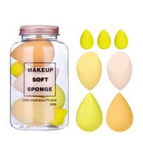 7 vnt. / rinkinys Make Up Beauty Blender makiažo kempinės veido rinkinys Kosmetikos kempinės pudros pudra, skirta makiažo pagrindo kremui koregavimo priemonėms