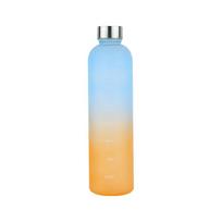 1000 ml vandens butelis su laiko žymėmis, didelės talpos sportinis virdulys, nešiojamas, skirtas kelionėms lauke, gėrimo butelis, daugkartinio naudojimo plastikiniai puodeliai 1000ml