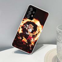 „Demon Slayer Rengoku Kyoujurou“ telefono dėklas, skirtas „Samsung Galaxy A72 A71 A52 A51 A42 A32 A22 A21S A12 M12 M21 M30 M31S M51“ dangteliui Samsung A72