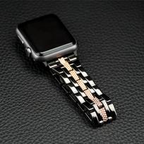 Apyrankė Correa Metalinė apyrankė Apple Watch juostai 7 6 5 4 3 2 1 SE Apyrankė Apple Watch juostai 45mm 41mm 44mm 40mm 42mm 38mm iWatch 45 44 42mm black