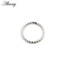 Alisouy 1pc 0.8/1/1.2/1.6mm Thin Nose Ring Septum Helix Nostril Labret Lip Piercing Stainless Steel Cartilage Clip Hoop Earrings 0.8X8mm sidabras