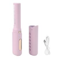 Įkraunamas Mini Plaukų Tiesintuvas 3 Reguliuojamos Temperatūros 2000mAh Apsauga nuo Nudegimų C Tipo Belaidis violetinė