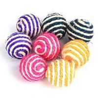 Sisal Ball Cat Toy, Small 4cm Scratch-resistant Cat Toy Sisal Cat Ball, Grinding Pet Toy Diameter 4cm