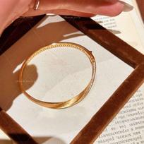 Vintage Medieval Italian Buchi Style Premium Brushed Mobius Bracelet Twisted Rope Diamond Stacked Wear Jewelry