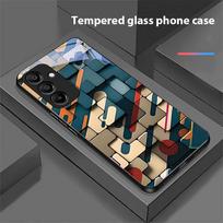 Creative Block For Samsung Galaxy A15 5G 54 4G 51 50 24 35 90 71 12 51 53 52S 80 22 34 Black Tempered Glass Phone Case For Samsung A52s 5G