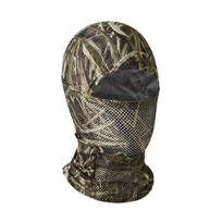 Outdoor Full Face Mask Breathable Quick Drying Sunscreen Camouflage Balaclava Scarf For Fishing one size black