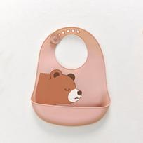 Waterproof Silicone Baby Bibs Soft Teething Drooling Bib  For Girls Boys Toddlers 05