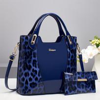 Handbag women's new messenger bag temperament large capacity multi-layer fashion women's bag large bag 29.5*11**27CM karališkos mėlynos spalvos