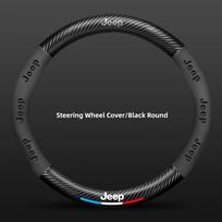 Skirta Jeep Jeep Ženklelis Odinis Vairo Dangtelis Automobilio Stilius Skirta Jeep Wrangler Grand Cherokee Compass Wagoneer Gladiator Aven