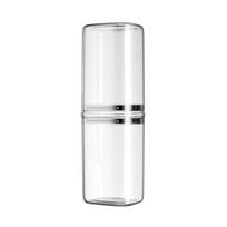 Travel Wash Cup Portable Toothbrush Cup Detachable Mouthwash Cup Leak-Proof Toiletries Storage Box for Travel Business Trips skaidri