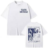 Singer Tate McRae Merch T-shirt Men's Women's Vintage Aesthetic Short Sleeve T-shirts Fashion Casual Oversized T Shirts S