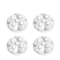 4Pcs 360°Rotatable Furniture Casters Mute 5-Ball Storage Box Roller Self Adhesive Moving Ball Universal Wheel