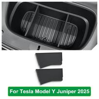 for Tesla New Model Y Juniper 2025 Launch 2026 Front Trunk Mat Partition Board TPE Frunk Protector Cushion Organizer Storage Box MY Juniper 2