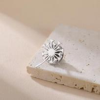Dandelion Brooch Stainless Steel Trendy Lapel Pins Brooch For Women Men Suit Collar Badges Jewelry Gift balta