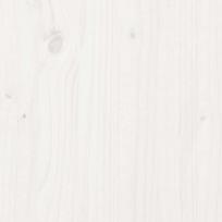 Wall Cabinet White 30x30x100 cm Solid Wood Pine