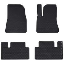 Car Floor Mat 4 pcs Black Rubber