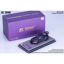 1:64 New Topart Toyota Supra A90 Darwin Pro Fully Open Simulation Alloy Miniature Diecast Car Model Custom Children'S Custom Toy violetinė