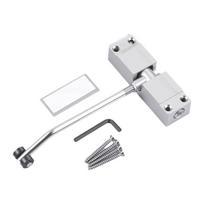 Mute Soft Closing Door Closing Device Aluminum Zinc Zinc Alloy Spring Tension Door Closer  Furniture Doors sidabras