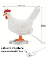 Decorative Night Lights Simulated Animal Home Decor Party Carnival Chicken Lamp Ornaments