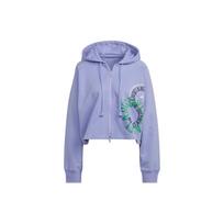 Adidas X Stella McCartney Cr Hood Print Drawstring Zip Jacket Women Outerwear Purple IB5892 L