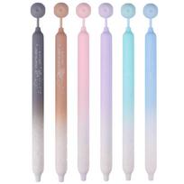 Black Ink Planet Neutral Pen Stationery Signature Pens Black Water Pen  Writing Supplies 6Pcs