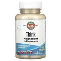 KAL- Think Magnesium L-treonatas, 2000 mg, 60 tablečių