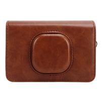 Instant Camera Case PU Leather Mini Retro Protective Camera Bag with Adjustable Shoulder Strap for