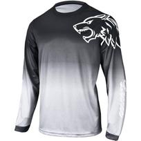 Men's Gym Top Wolf Printed Long Sleeve T-Shirt Fintness Running Jersey Spring Autumn Breathable Quick-Drying Sports Men Clothing S
