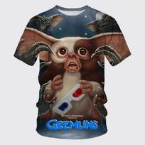 Naujas Mados Komedijos Filmas Animacinis Gremlins 3D Spausdinimo Vyriški Moteriški Marškinėliai Vasariniai Juokingi Šaunūs Harajuku Gatvės Stiliaus Unisex Marškinėliai S