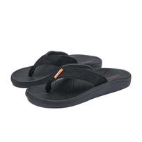 Men's Thick Flip Flops, Hollowed Out Lightweight Casual Sandals 2025 Men's Summer Non Slip Platform Beach Slippers, Flat Shoes 40 juoda