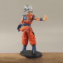 23CM Anime Super Dragon Ball Son Goku Migatte no Gokui 10th Anniversary Silver Hair Son Goku Model Toy Gift Action Figure With box