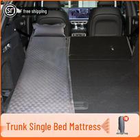 Lincoln Nautilus Rear Air Mattress: Inflatable Car Travel Bed for Trunk or Back Seat Basic non-slip pillow (Elegant Gray) with bag