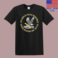 Los Angeles Police Dept. SWAT California Men's Black T-Shirt Tee Top Unisex 3XL