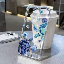 Vėžlys Jūrų žvaigždė Banga Telefono dėklas skirtas Xiaomi Redmi Note 15 14 Pro Plus 5G Dėklai Redmi Note 13 12 11 10 12S 14C 13C 4G Minkštas dangtelis Redmi Note 12 Pro 4G gray