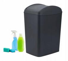 Pakreipiama plastikinė šiukšliadėžė 20 l, antracito, vidinė