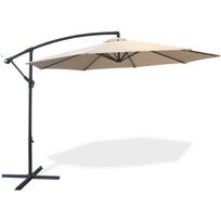 Pastatomas lauko skėtis su stovu Shademaster II by Fieldmann, smėlio spalvos