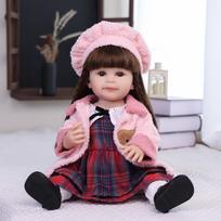 KEIUMI Reborn Baby Doll Girl Full silicone Vinyl 55 cm Lifelike Newborn Babies Dolls toy Kids Birthday Christmas Gift 22 inch about 55 cm