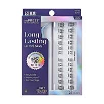 Kiss ImPRESS (Press on LongLasting) False Eyelashes 01 Dirbtinės blakstienos dirbtinės blakstienos