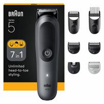 Braun Multifunctional 7-in-1 trimmer Series 5 AIO5520 Grey plaukų kirpimo mašinėlė