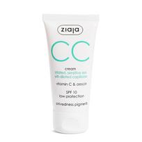 Ziaja CC cream for irritated and sensitive skin with enlarged veins SPF 10 (CC Cream) 50 ml 50ml veido kremas su atspalviu