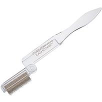 Tweezerman Golden comb for combing eyelashes (Folding Lash Comb) makiažo šepetėlis