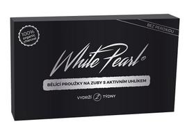 White Pearl PAP Charcoal Whitening Strips Dantų balinimui 28ml dantų balinimo priemonė