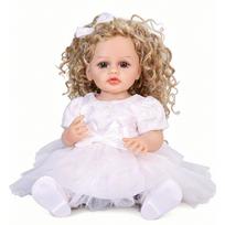 KEIUMI Realistic Princess Reborn Baby Doll Silicone Vinyl Newborn Baby Girl Dolls Early Educational Toy Christmas Birthday Gift 22 inch about 55 cm