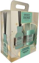 Sweet Home Collection Gift set of aroma diffuser with candle Green Chrysalys lazdelės namų kvapui